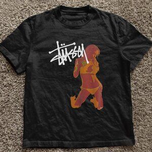 Black Girl Stussy tee